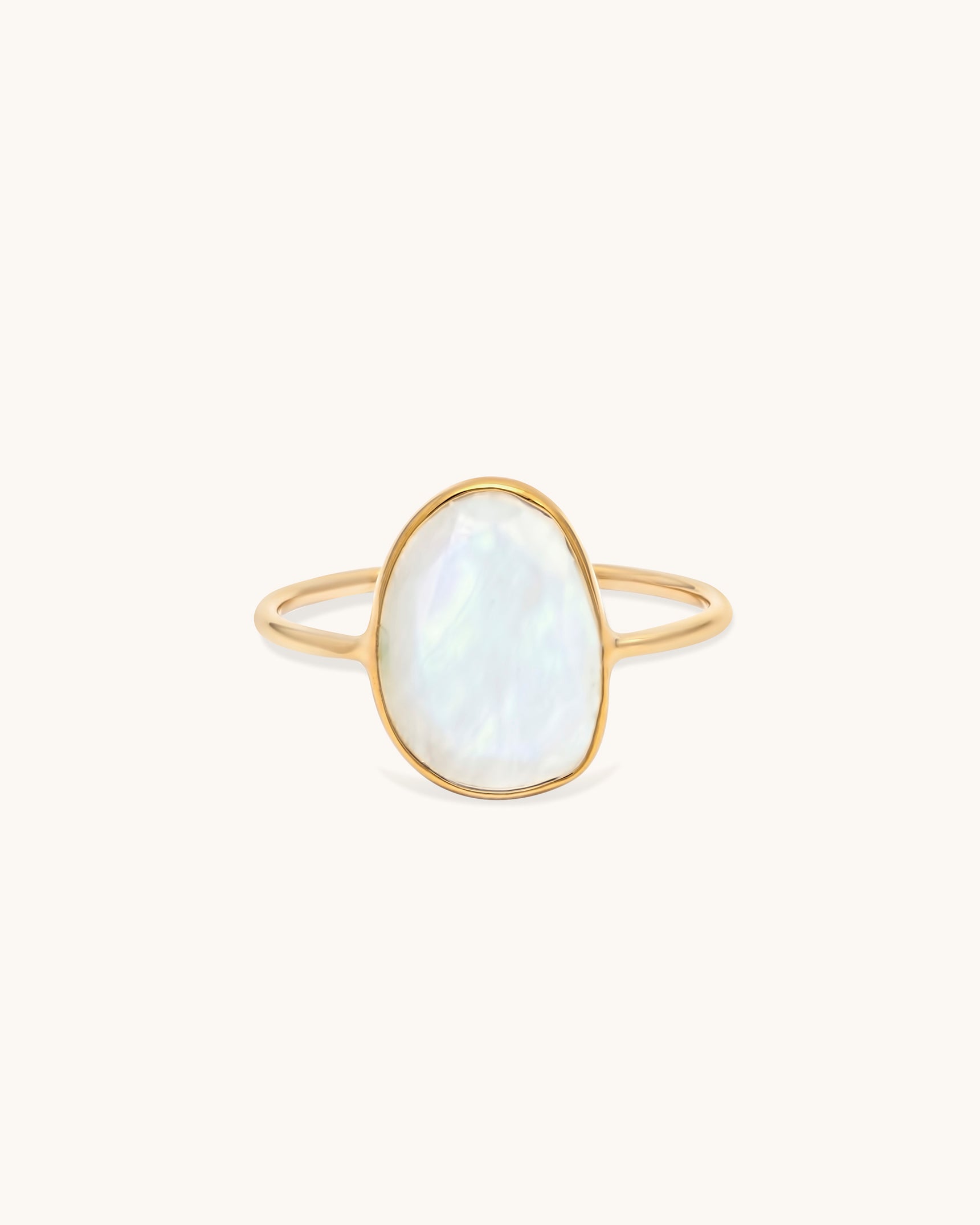 Selena Slice Moonstone Ring - Elegant Silver Jewelry for Women, Perfect for Everyday Wear, Gift Giving & Special Occasions