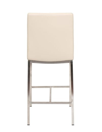 Adam Stool in Taupe - Modern Bar Stool with Adjustable Height for Kitchen Island, Breakfast Bar & Home Office - Comfortable Seating Solution for Small Spaces