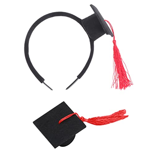 2022 Graduation Cap Hair Clip with Tassel - Adjustable Headband Boppers for Women Girls - Perfect for Graduation Party, Photo Shoot & School Celebration (1 Set)