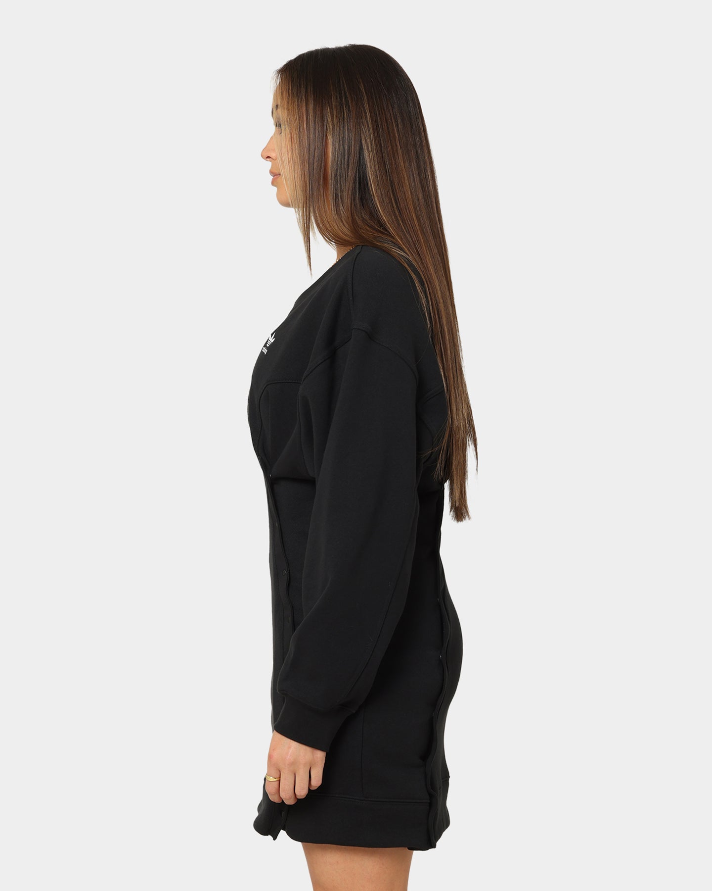 Adidas Women's Always Originals Sweater Dress - Black | Casual Pullover Knit Dress for Everyday Wear, Lounge & Street Style Outfits