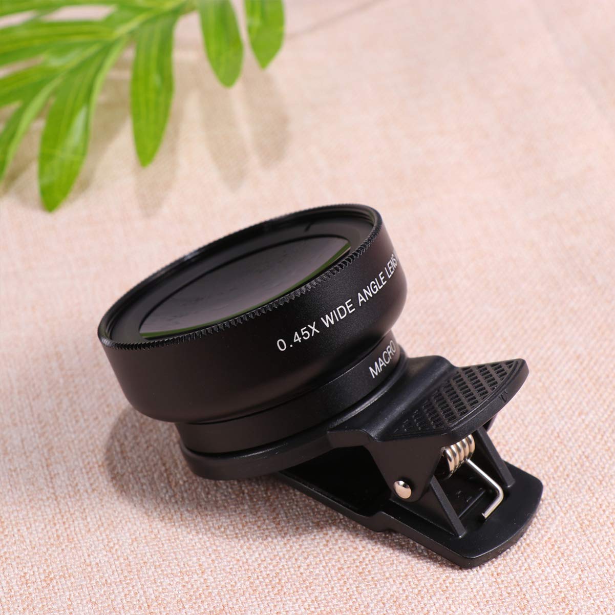 2-in-1 Macro & Wide Angle Lens Kit (0.45x) - Universal Smartphone Camera Lens Attachment for iPhone & Android - Black Phone Camera Accessories for Photography, Vlogging & Close-up Shots