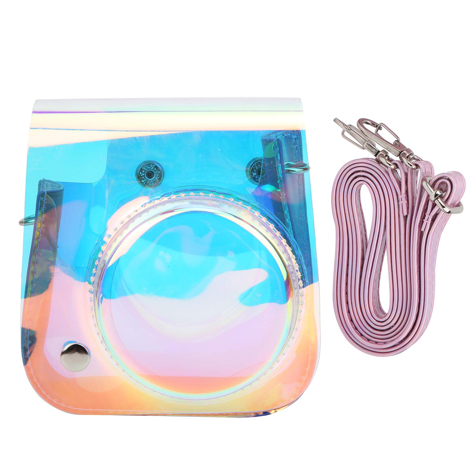 YUANJS Transparent PVC Camera Sling Bag - Waterproof Storage Case for Instax Mini 11/9/8 & Instant Cameras - Perfect for Travel, Photography & Outdoor Adventures