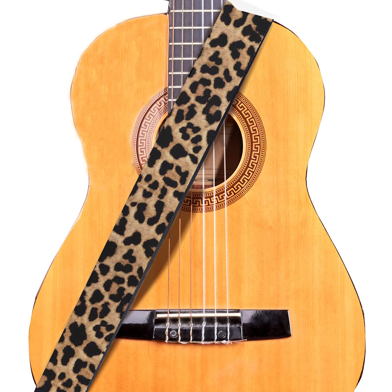 Premium Nandiska Adjustable Guitar Straps for Electric & Acoustic Guitars - Soft Polyester Shoulder Strap with PU Leather Ends - Perfect for Live Performances, Studio Sessions & Practice