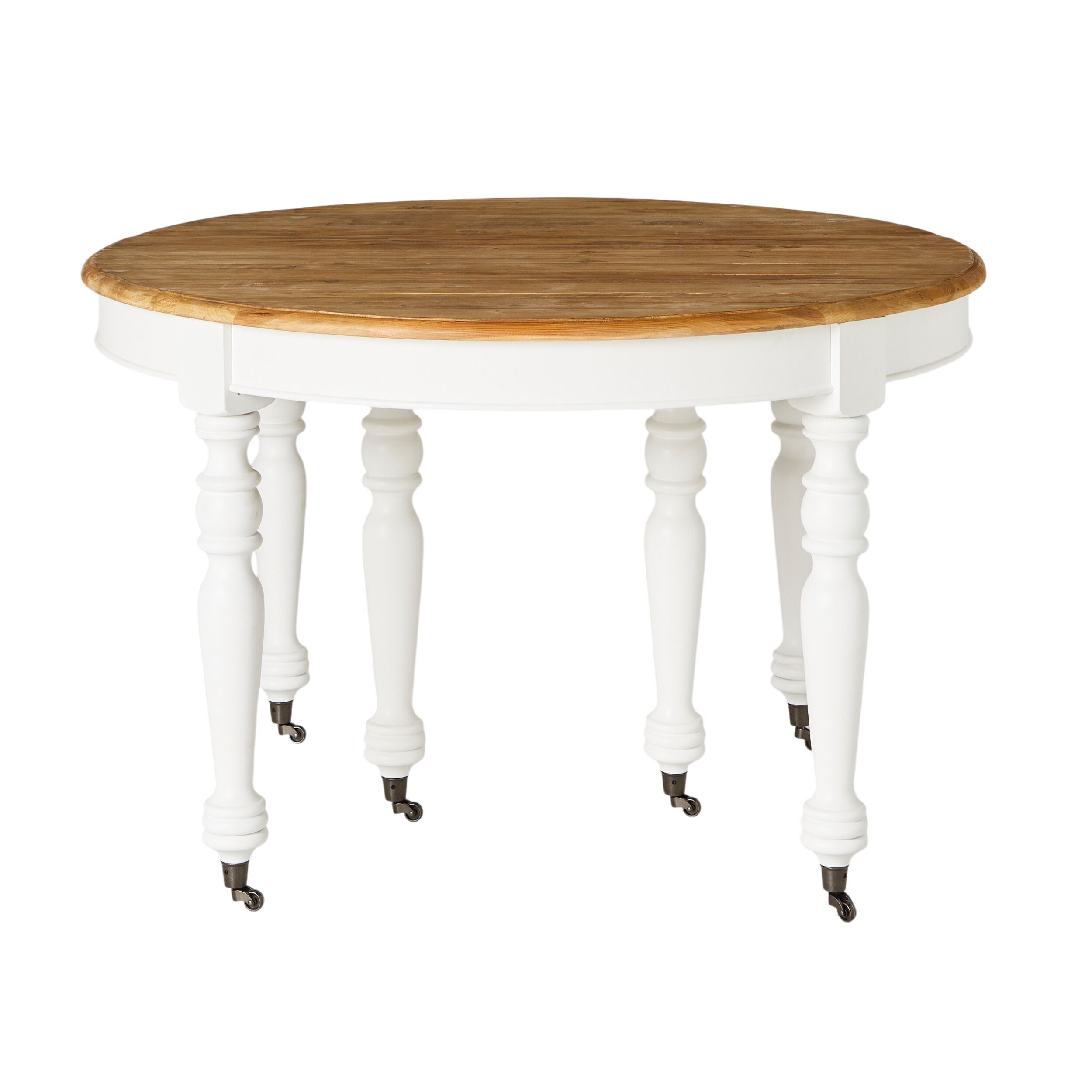 Annalise White Extension Dining Table - Expandable for Large Gatherings & Family Meals - Perfect for Dining Rooms & Entertaining Guests