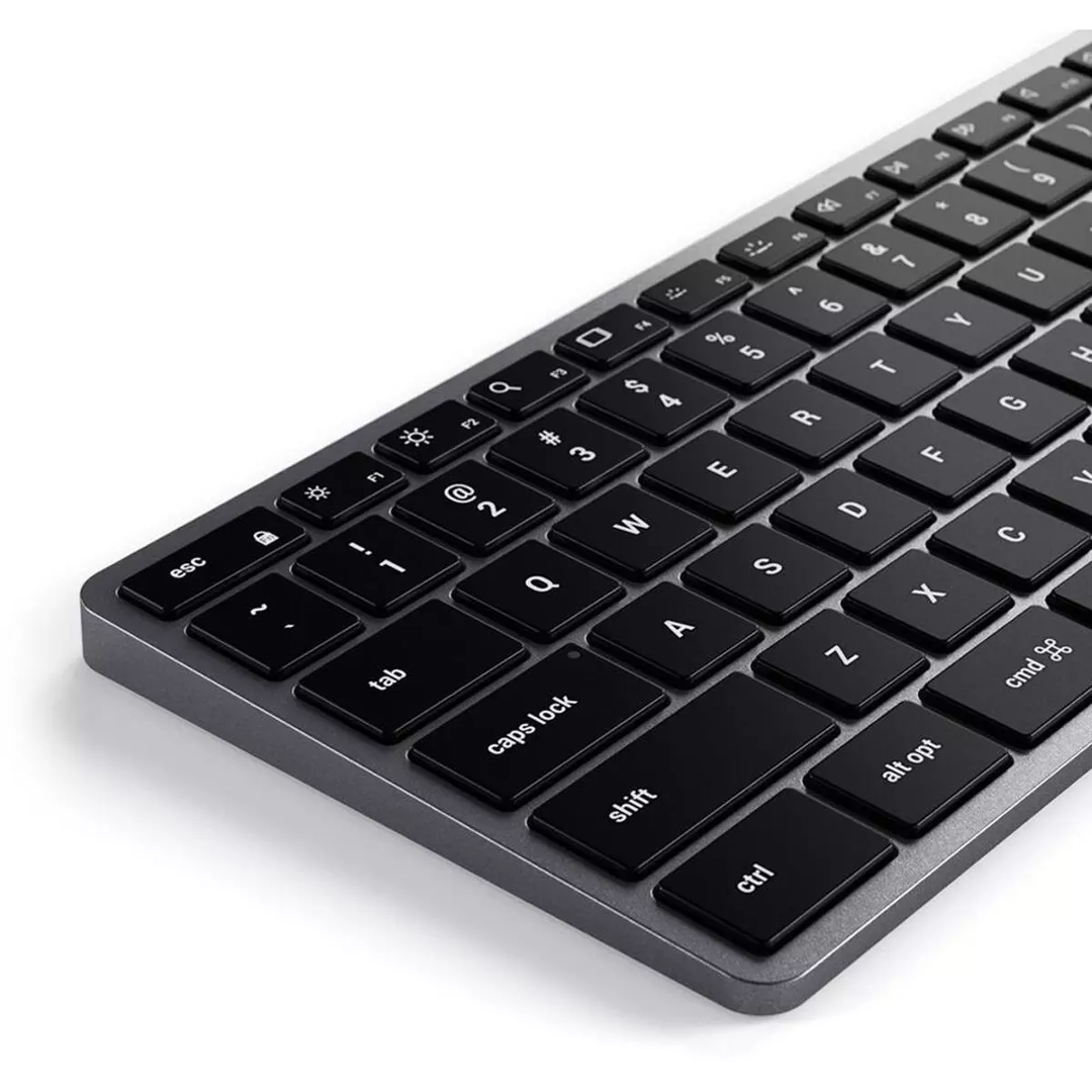 Satechi Slim X3 Bluetooth Keyboard - Wireless, Compact & Ergonomic Design for Mac, iPad, iPhone - Perfect for Home Office, Travel & Remote Work