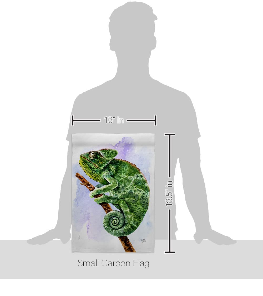 Chameleon Garden Flag Set with Stand - Outdoor Yard Decor for Home