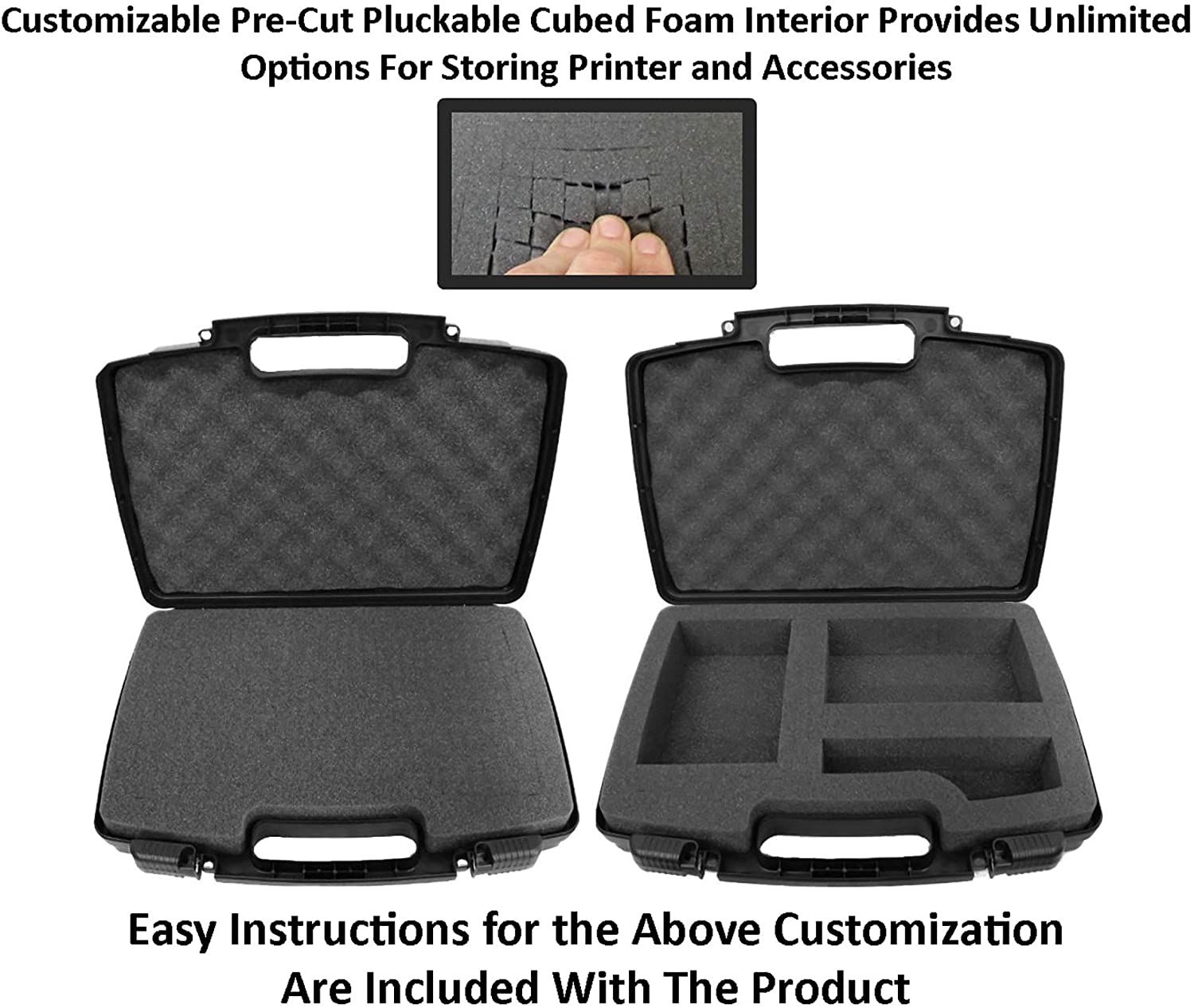 CASEMATIX Mini Drone Travel Case - Compatible with Parrot Airborne Night & Cargo Mini Drone | Holds Hull Bumpers, Charger, Batteries & Accessories | Perfect for Travel, Storage & Drone Protection