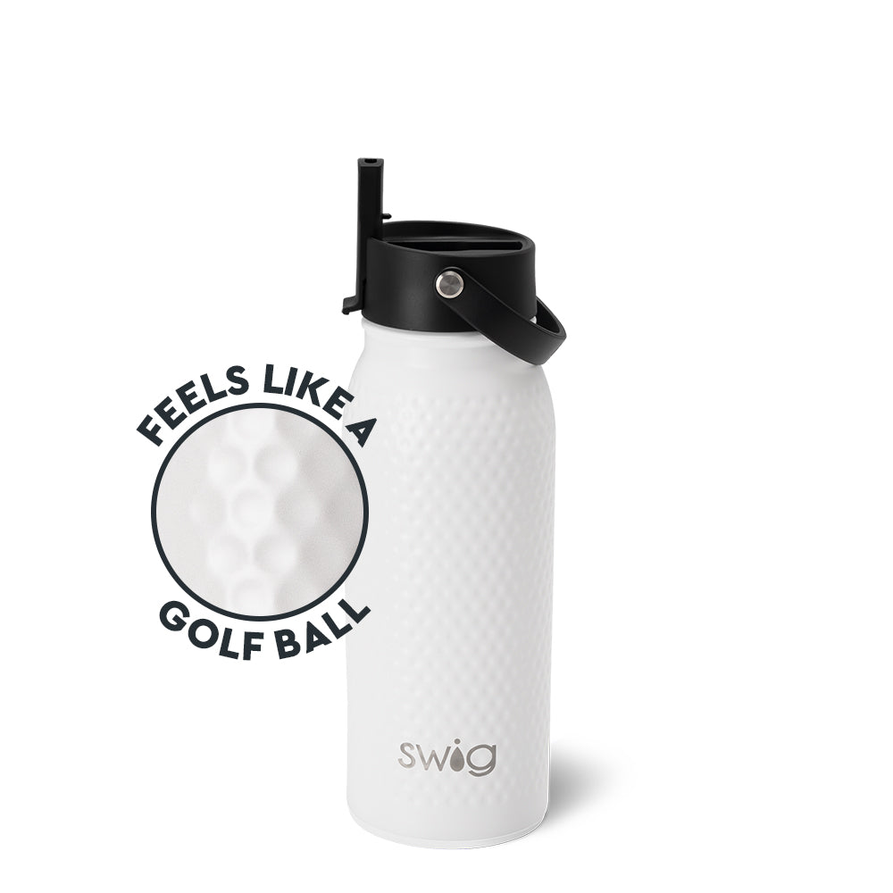 36oz Golf Ball Flip Top Water Bottle - Leak Proof & Insulated for Golf, Gym, Hiking & Outdoor Activities