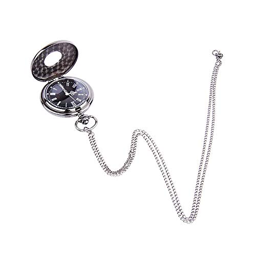 Vintage Double Pocket Watch for Men - Retro Quartz Timepiece with Display Case - Perfect for Collectors, Steampunk Fashion & Historical Reenactments