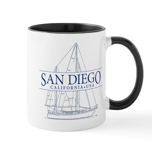 White/Black Inside - San Diego Mug