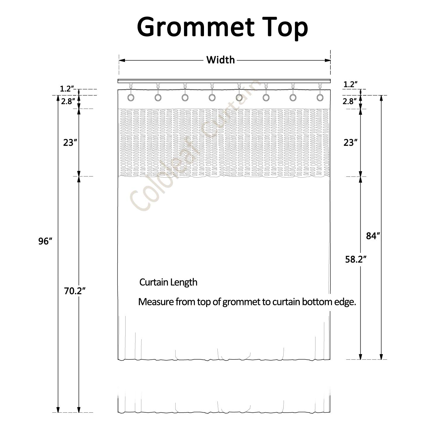 Cololeaf 10ft Wide x 8ft Tall Nickel Grommet Medical Privacy Curtain - Flexible Hospital & Clinic Room Divider for High Ceilings - Green Customizable Curved Decorative Curtain for Labs, Patient Rooms & Healthcare Facilities