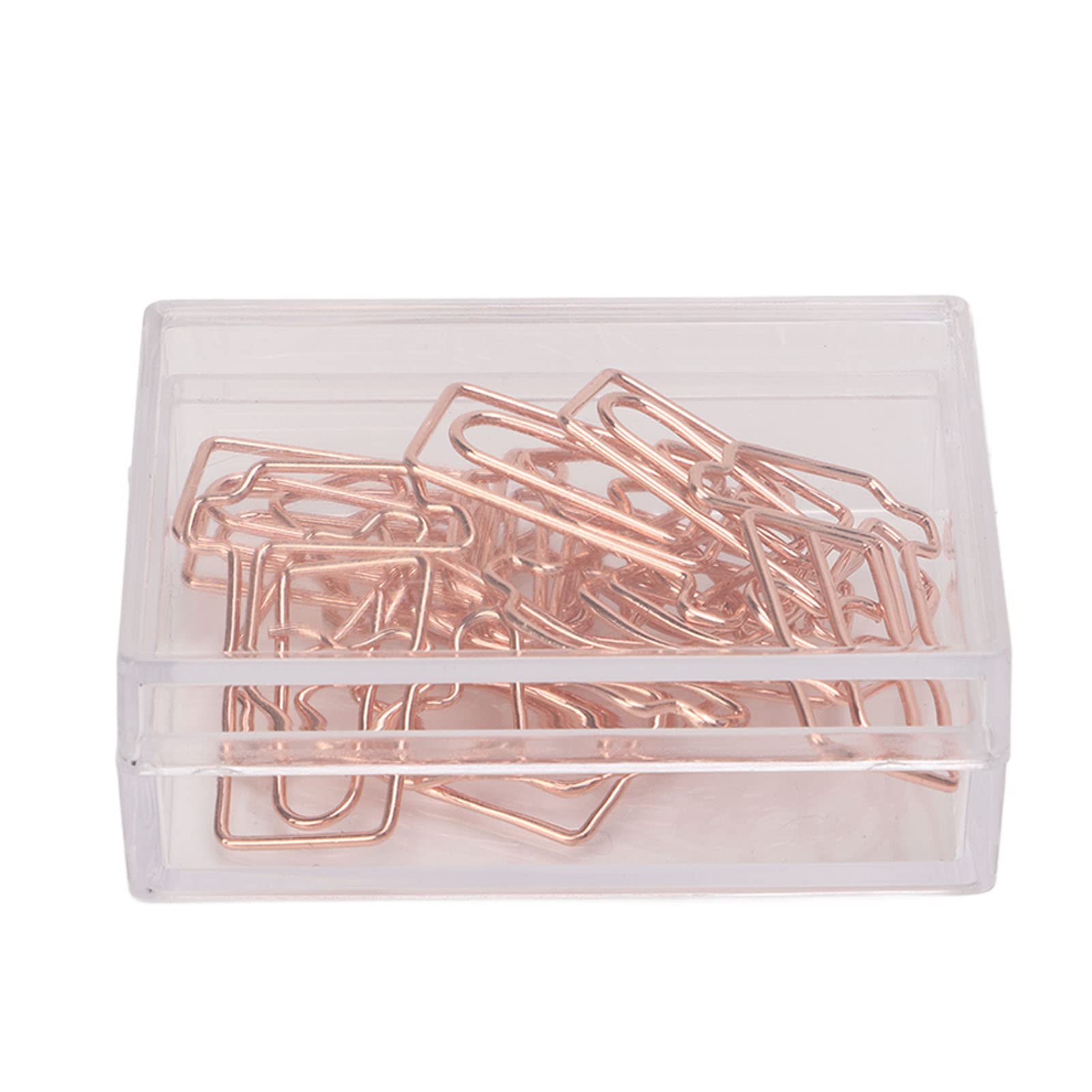 Rustproof Metal Paper Clips for Office & Home - Cute Stationery Organizer