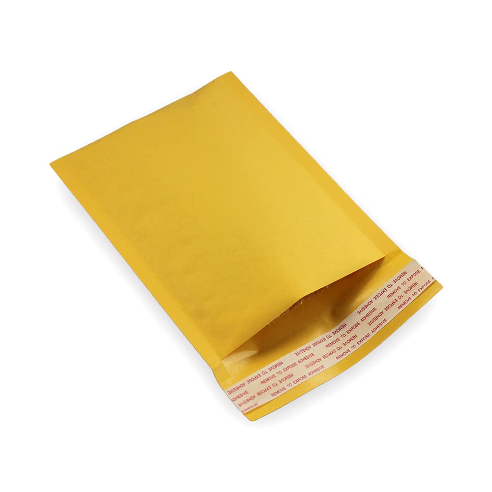 EcoSwift 2500#0000 4x6 Inch Kraft Bubble Mailers - Self Seal Padded Envelopes for Shipping, Mailing & Packaging - Perfect for Small Items, Jewelry, Crafts & Ecommerce