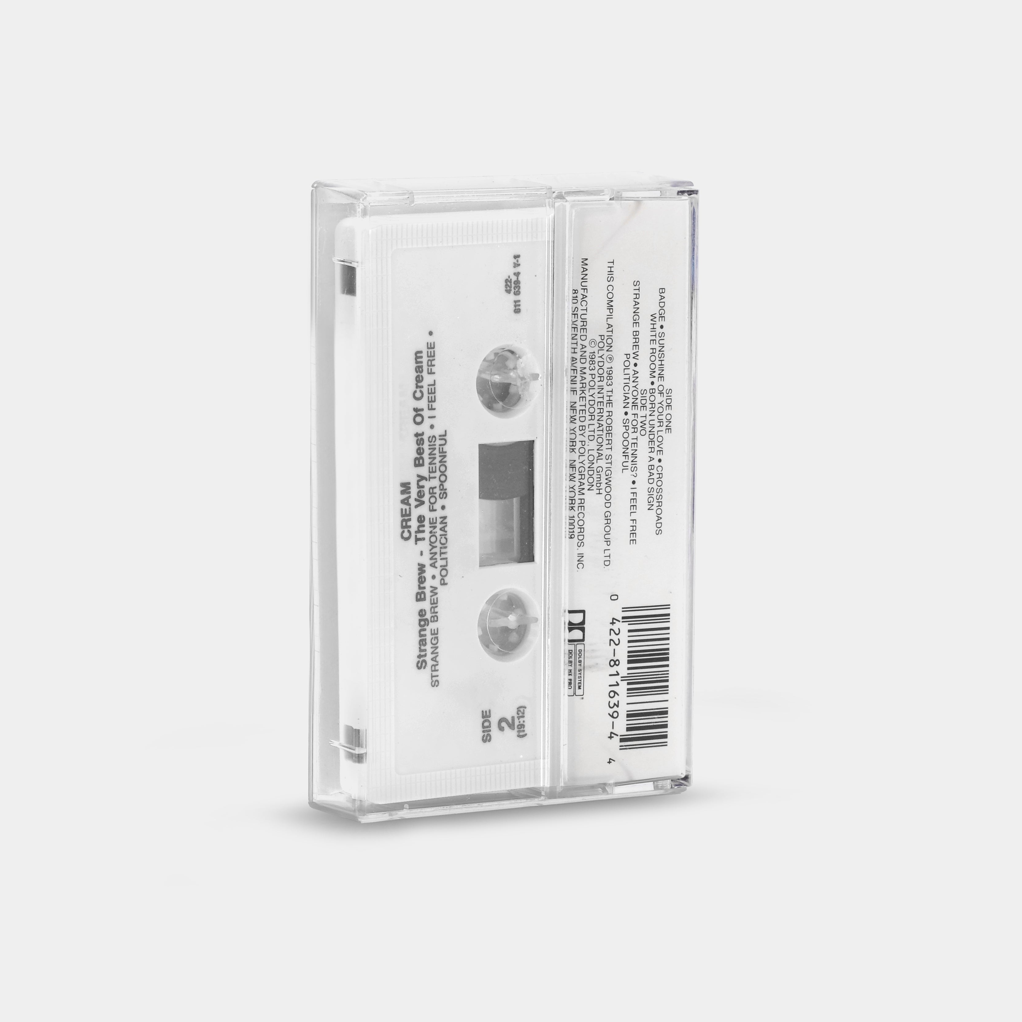 Best of Cream Cassette Tape - Strange Brew & Greatest Hits | Vintage Music Collection for Home, Car, and Retro Music Lovers