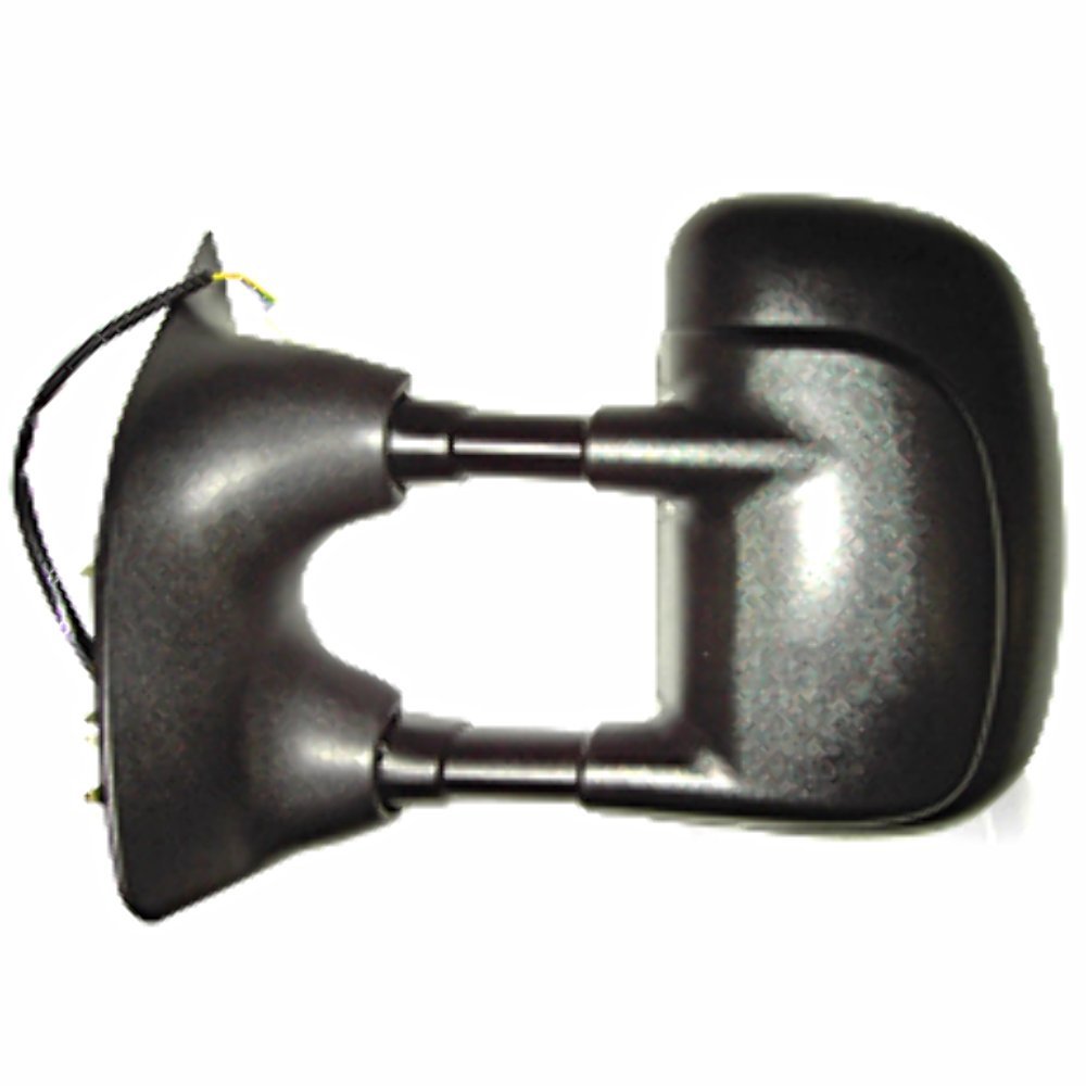 Ford F-150 Pickup & Excursion Left Driver Side Power Telescoping Tow Mirror - Textured Black, No Heat/Signal - Perfect for Towing & Off-Road Adventures