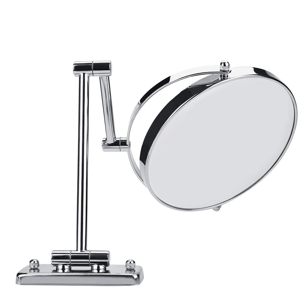 360 Degree Swivel Wall Mirror - Rust-Proof Makeup Mirror for Home & Hotel Use, Perfect for Vanity, Bathroom, and Dressing Room