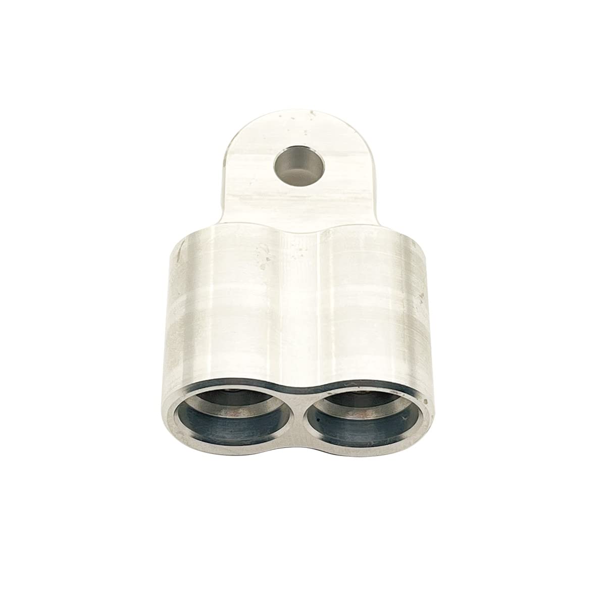 1/0 Gauge Aluminum Alloy Power Distribution Block with Double Stainless Steel Screws - Perfect for Car Audio Systems, Boat Wiring & RV Electrical Upgrades
