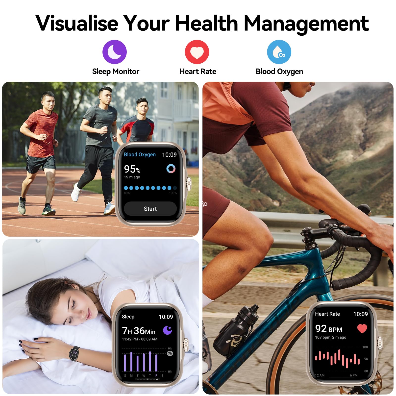 Anyloop Smart Watch Ultra for Men & Women - 1.78