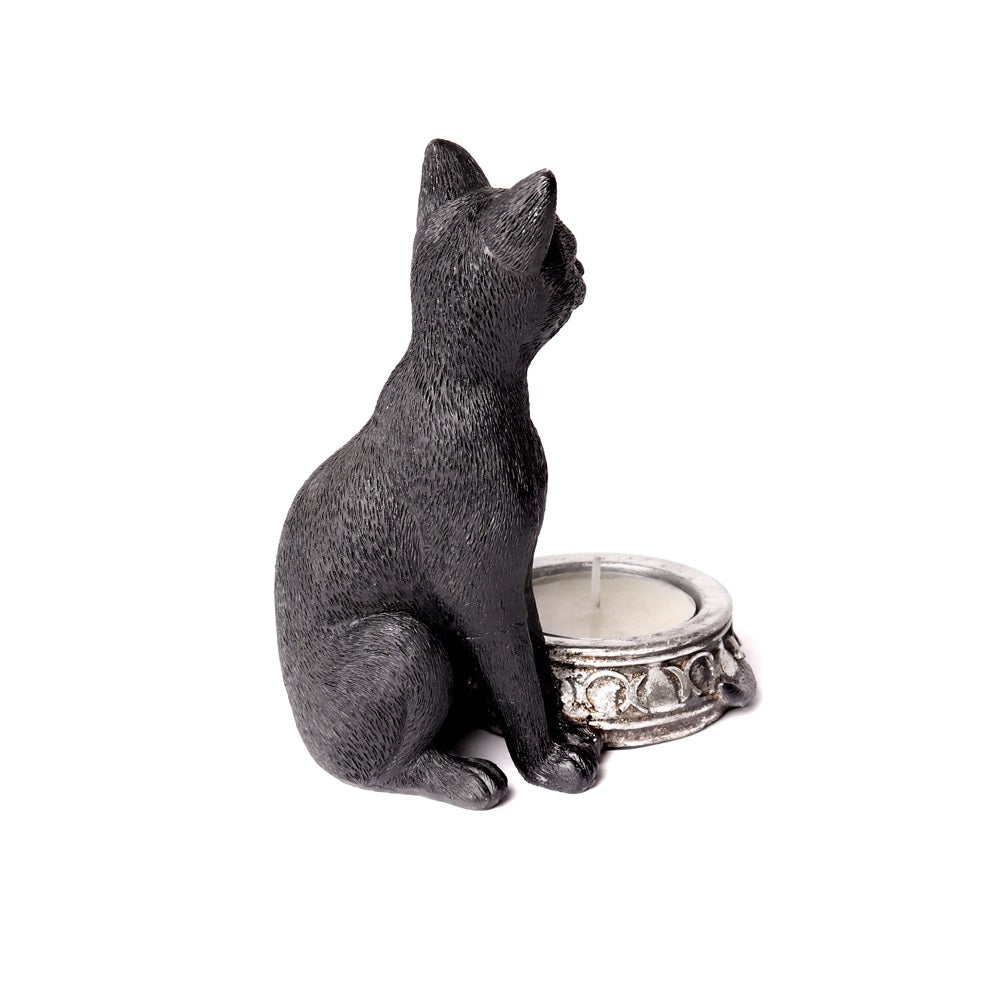 Stylish Black Cat Candle Holder for Halloween Decor - Perfect for Home, Party & Gothic Decorations