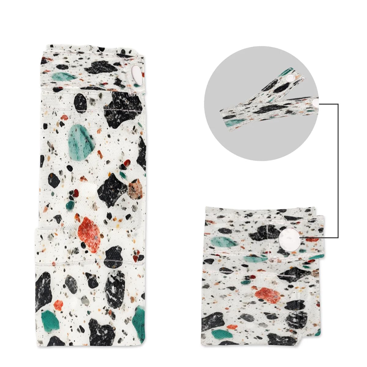 Waterproof Wet Dry Bag 2-Pack - Marble Stone Design Travel Laundry Bag & Swimsuit Organizer | Reusable Cloth Diaper Storage for Beach, Pool, Gym, Yoga | Perfect for Swimsuits, Wet Clothes & Baby Essentials
