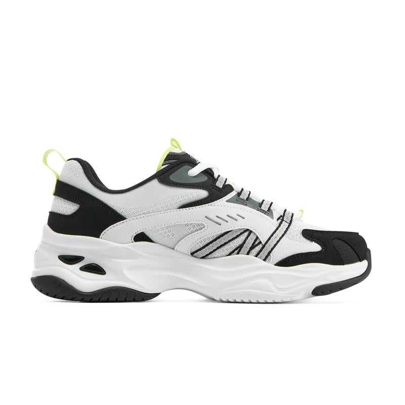 D'LITES 4.0 Women's Sneakers - Lightweight Walking Shoes for Women, Comfortable Athletic Shoes with Cushioning (White/Black) - Perfect for Gym, Running, and Casual Wear