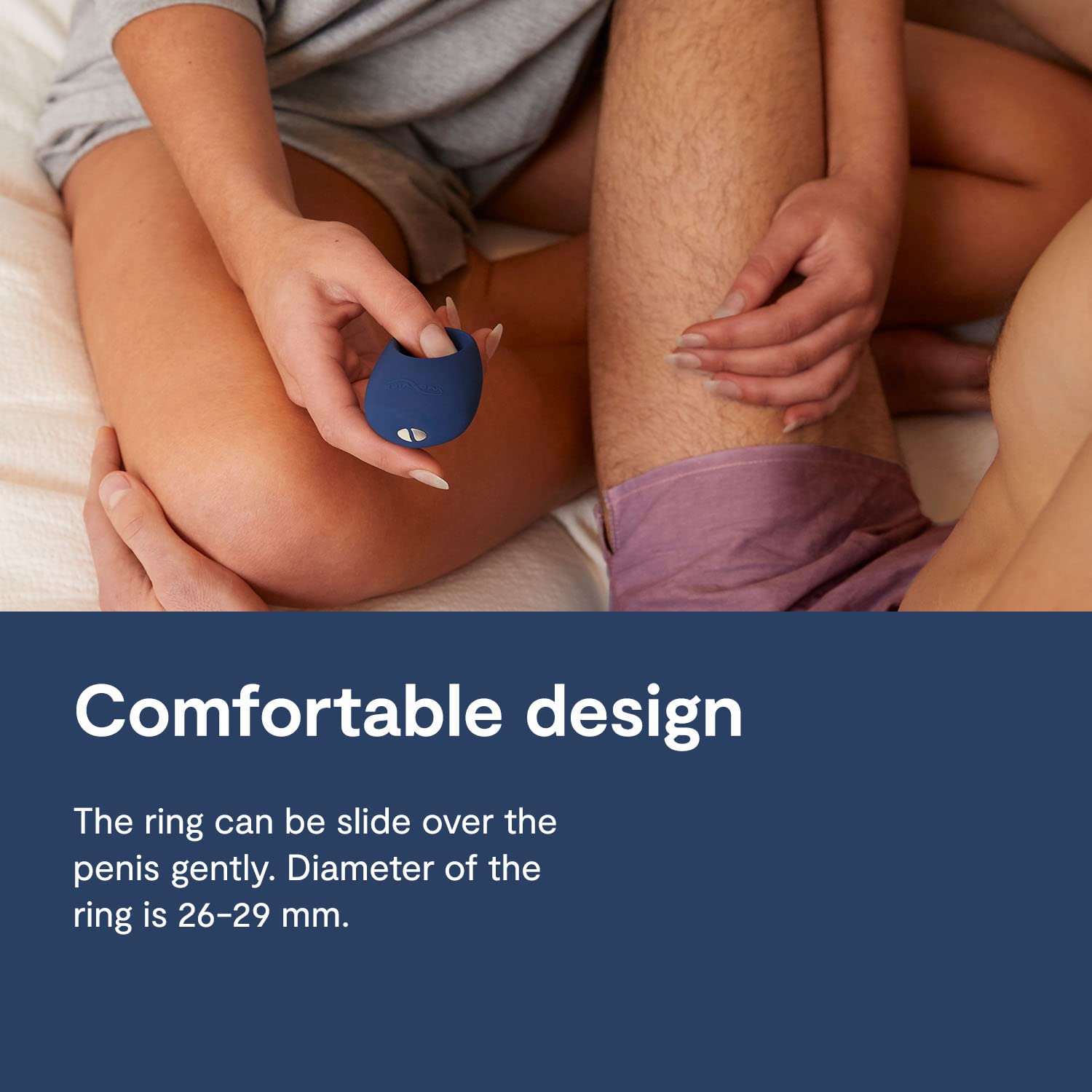 We-Vibe Pivot Vibrating Cock Ring for Men | Rechargeable Penis Ring Enhances Stronger Erections & Pleasure | 10 Vibration Modes with App Control for Couples Play | Long Distance Lover Gift & Romantic Date Night Accessory