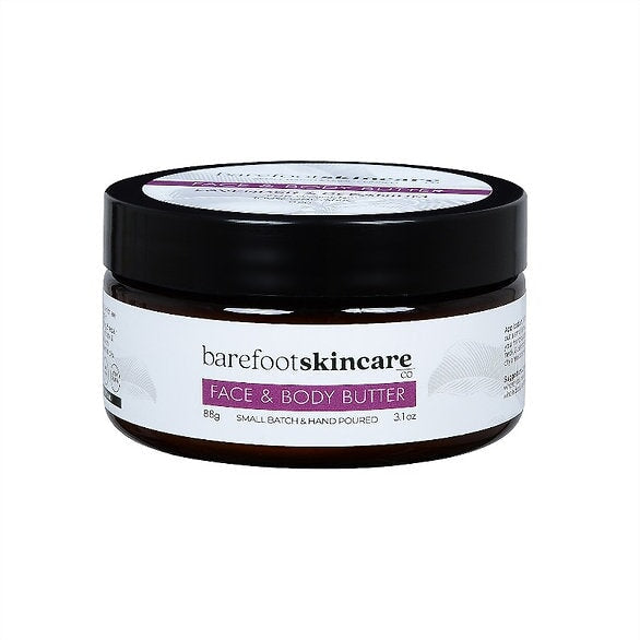 Barefoot Skincare Lavender & Geranium Face and Body Oil - Hydrating & Soothing for Dry Skin - Perfect for Massage, Aromatherapy & Nighttime Relaxation