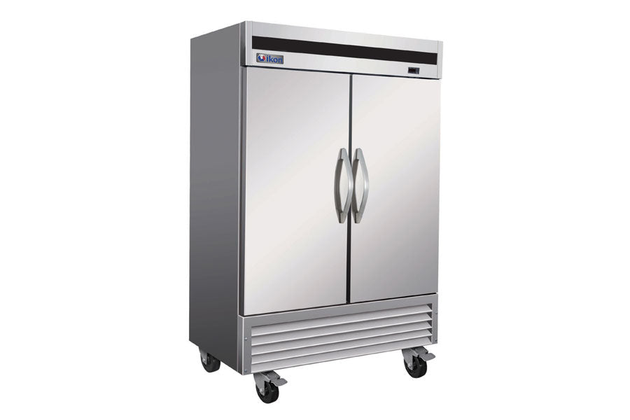 IB54R 36-Inch Double Door Bottom Freezer Refrigerator - Energy Efficient Stainless Steel Fridge for Kitchen, Home, and Office Use