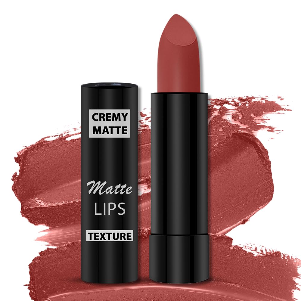 **Cremy Matte Lipstick Set with Jojoba Oil & Vitamin E - 8 Pack (3.5g Each) | Long-Lasting, Hydrating Lip Color | Gift Set for Women | Caramel, Cocoa Brown, Pink Berry & More | Perfect for Parties, Date Nights & Everyday Wear**