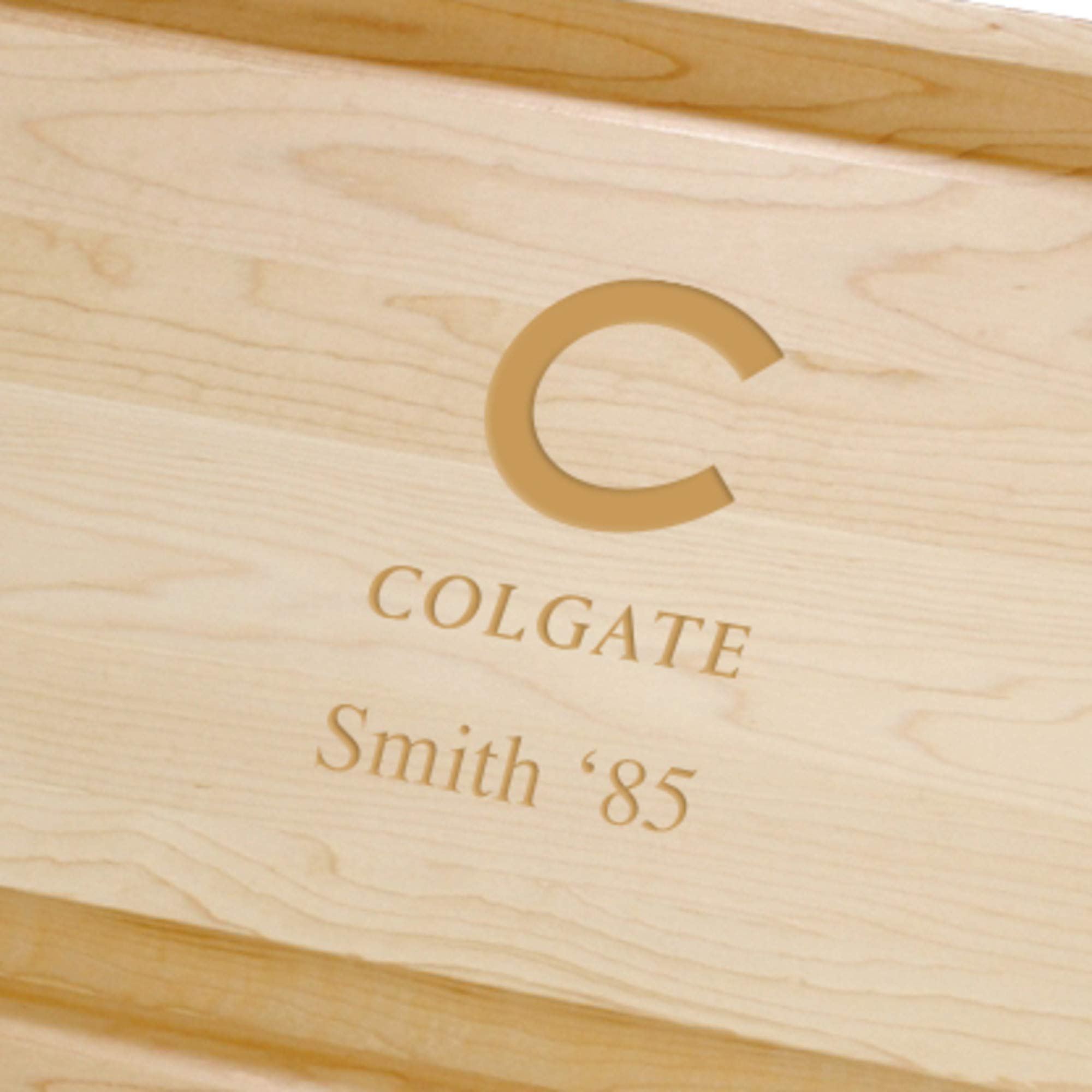 Premium Colgate Maple Wood Cutting Board - Durable & Natural for Kitchen, Charcuterie, Serving - Perfect for Home Chefs & Entertaining