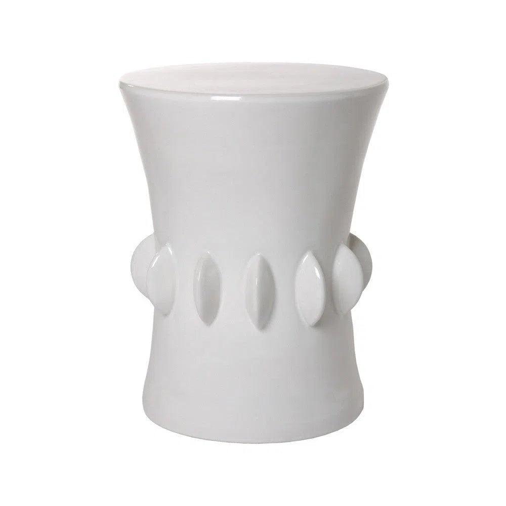 18 Inch Jewel Ceramic Outdoor Garden Stool - Waterproof Decorative Seat for Patio, Lawn & Backyard - Perfect for Outdoor Relaxation & Garden Decor