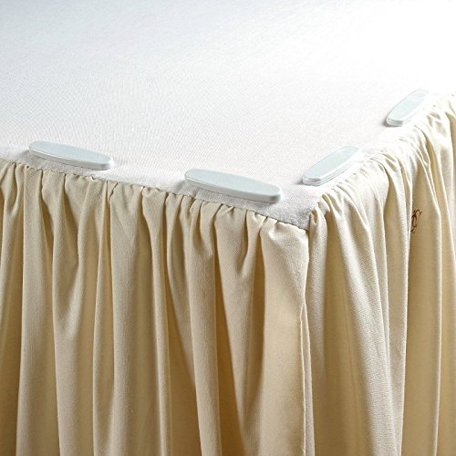 20pcs Plastic Head Double Pins Bed Skirt Holders - Furniture Chair Leg Protectors & Glide Nails for Wood Floors - Secure Bedding & Prevent Furniture Scratches in Bedrooms & Living Rooms
