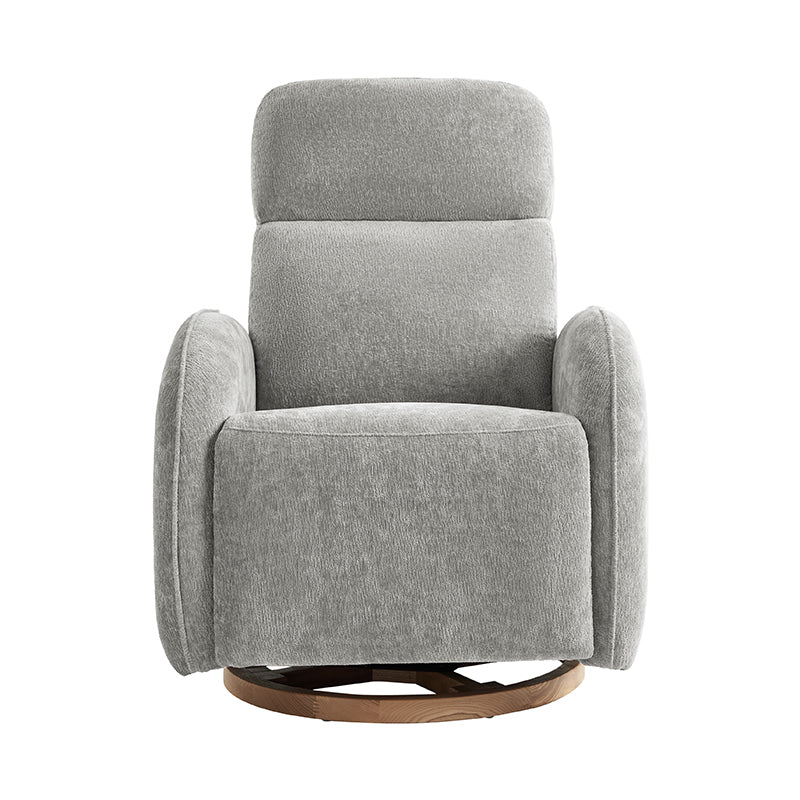 Electric Swivel Nursery Glider Chair - Comfortable Rocking Recliner for Breastfeeding, Baby Shower & Nursery Room (Gray) - Perfect for Nursing, Reading & Relaxing with Your Newborn