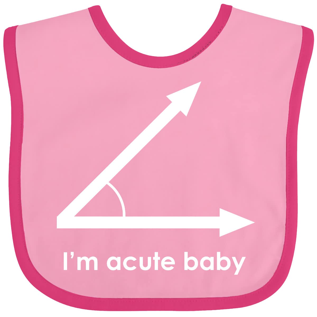Inktastic I'm Acute Baby Bib - Soft & Absorbent Cotton Infant Bib for Feeding, Drool Control - Perfect for Newborns, Toddlers at Home or On-the-Go