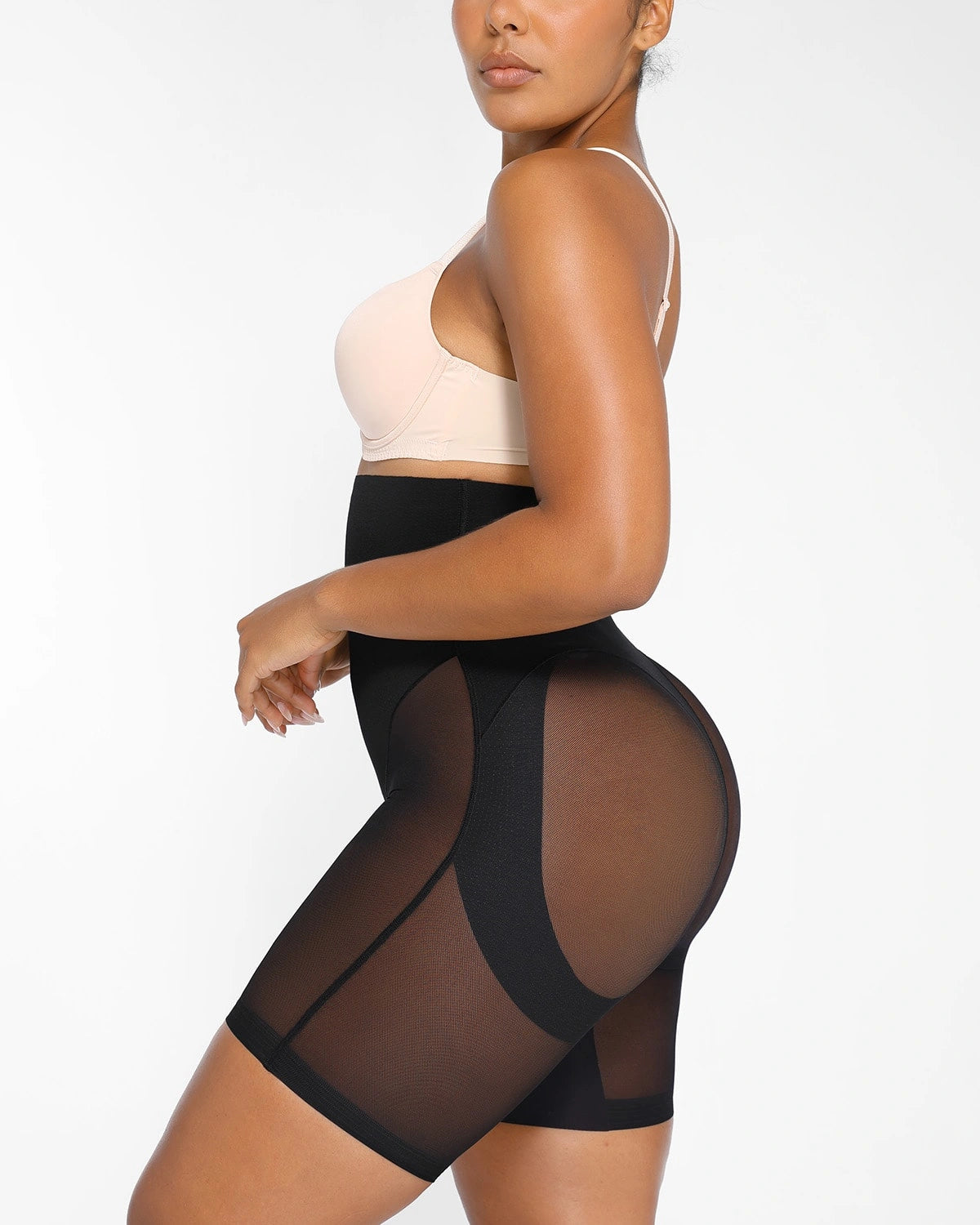 AirSlim® Seamless Mesh Shaping Shorts for Women - High Waist Tummy Control Shapewear - Comfortable Slimming Underwear for Workout, Yoga & Everyday Wear