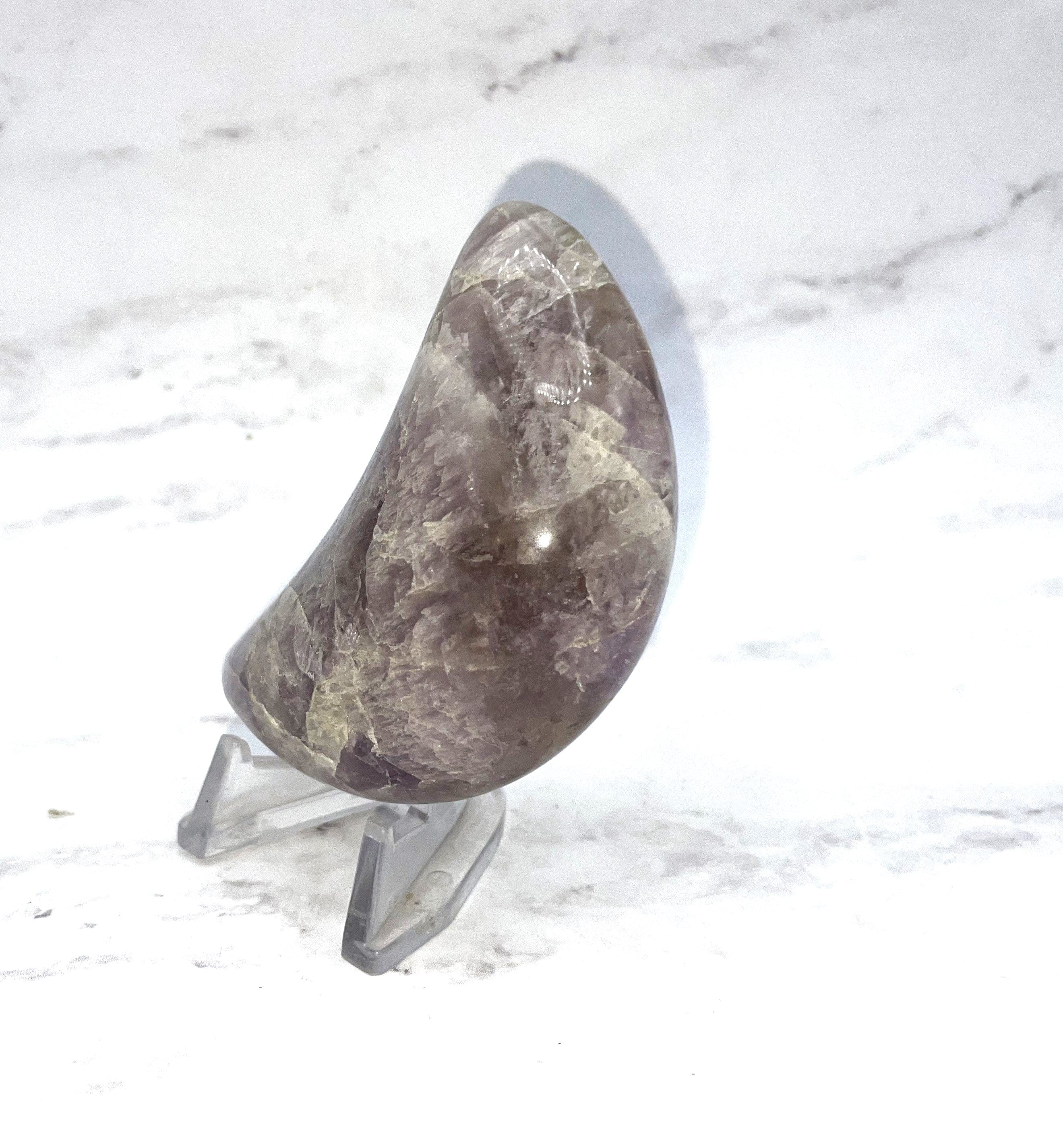 Natural Ametrine Moon Carving Gemstone - Healing Crystal for Meditation, Yoga & Spiritual Decor | Perfect for Home, Office & Gift Giving