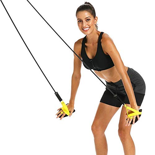FOOING Swimming Arm Strength Trainer - Professional Freestyle Swim Resistance Bands with Paddle Fins for Adults & Athletes - 30lb Elastic Training Bands for Pool, Open Water & Home Workouts (Red)