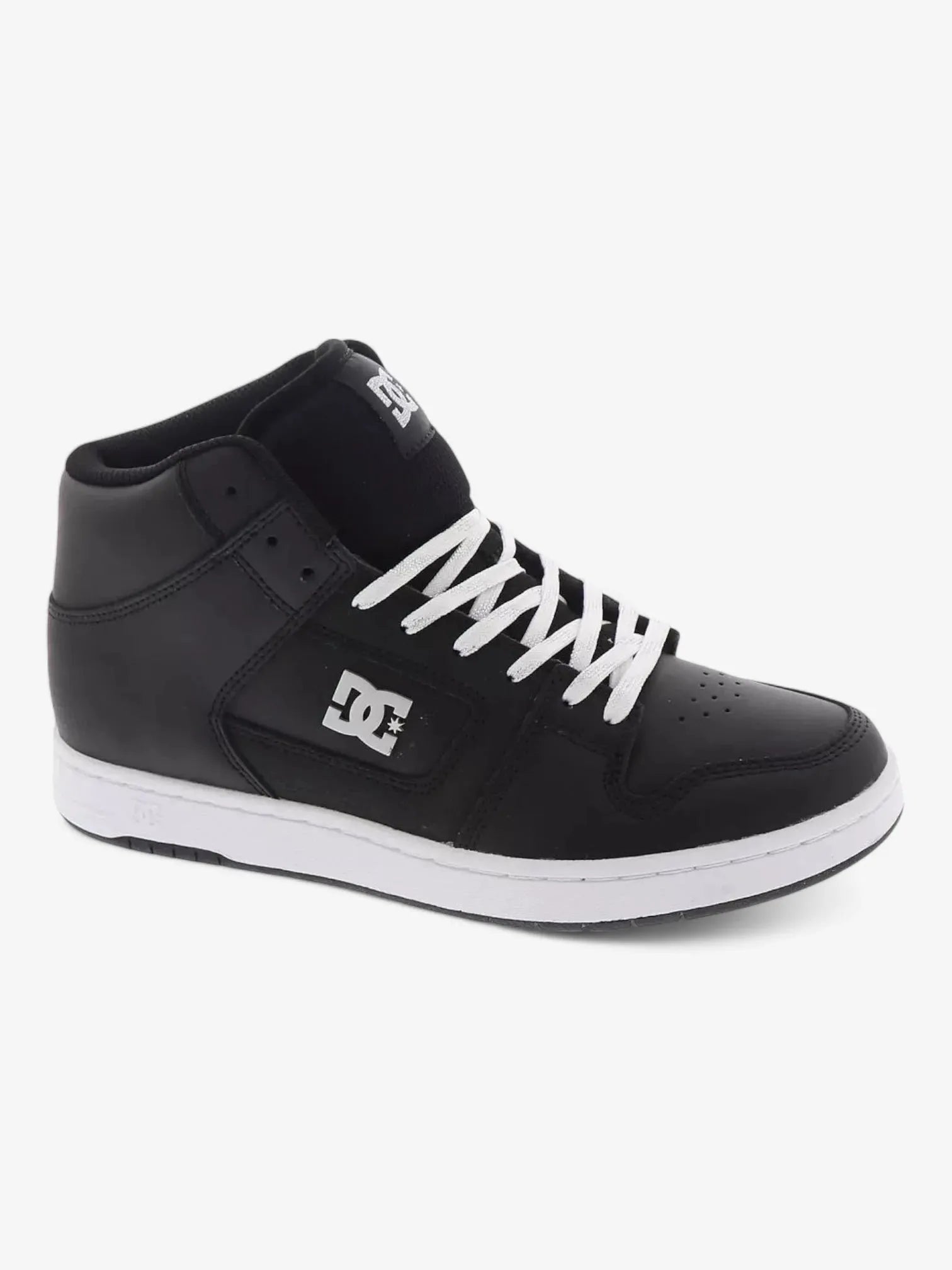 DC Women's Manteca 4 Mid Black Skate Shoes - Comfortable High-Top Sneakers for Skateboarding & Streetwear Fashion