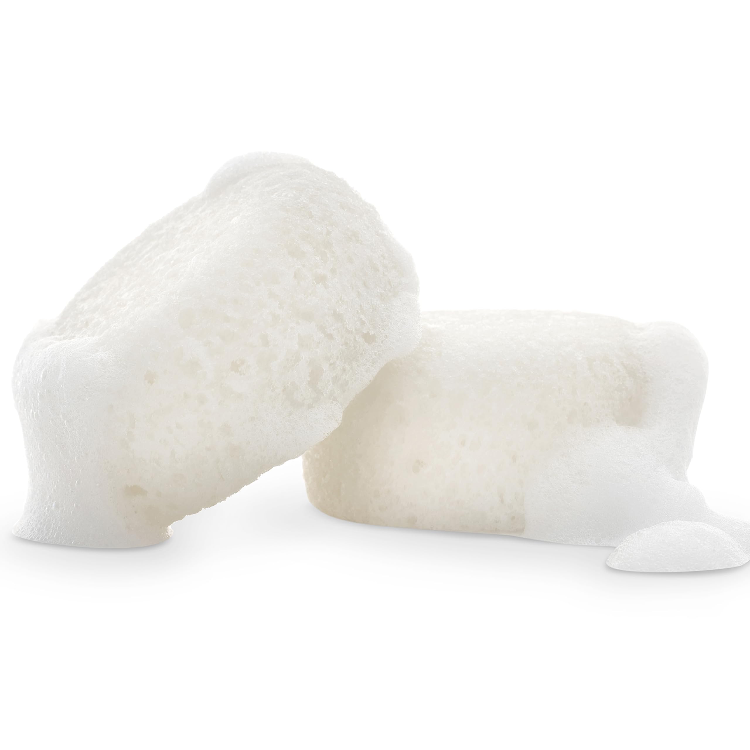 Kai Body Buffer - 2 Pack Exfoliating Bath Sponge with Fresh Gardenia Scent | Vegan, Cruelty-Free, Made in USA | Gentle Skin Cleansing & Exfoliation for Shower & Bath Time