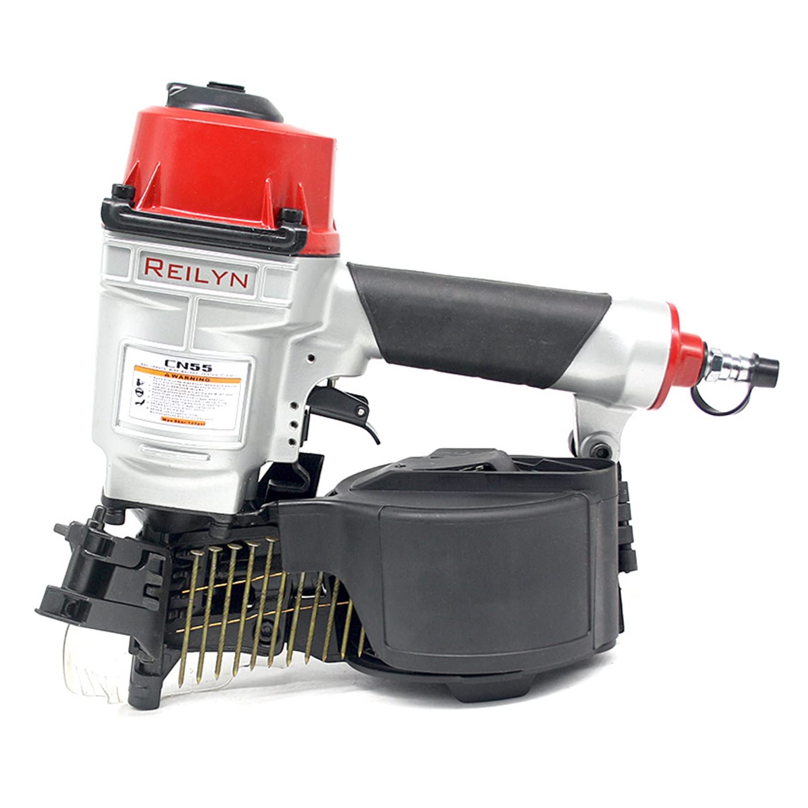 **Reilyn Air Hammer Pneumatic Tool - CN55 CN70 CN80 Coil Nailer for Woodworking, Furniture & Roof Sheathing | Heavy-Duty Pneumatic Air Nailer for Carpentry, Construction & DIY Projects**