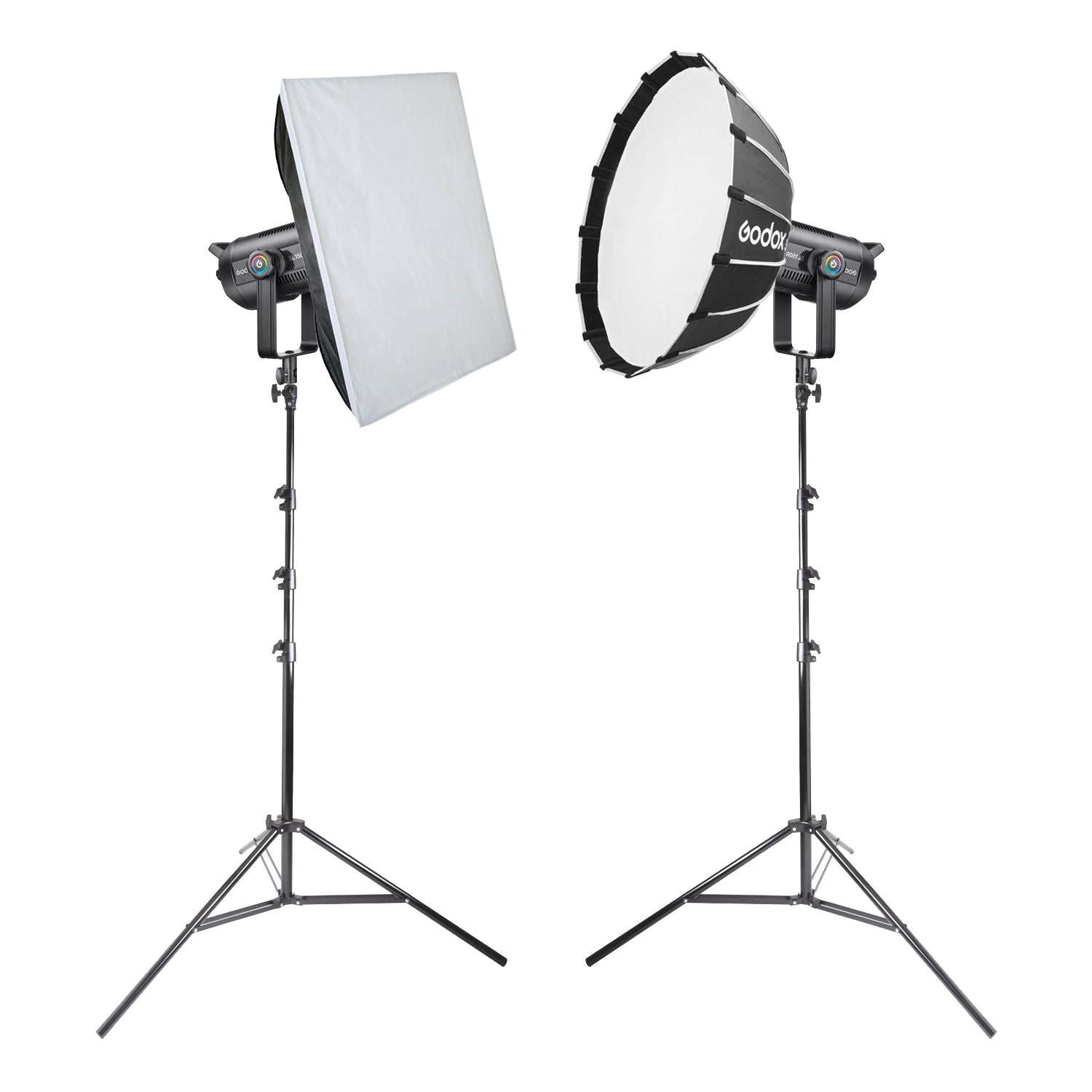 GODOX SL150R RGB LED Video Continuous Light Twin Softbox Lighting Kit - Professional Studio Lighting for YouTube, Photography & Live Streaming