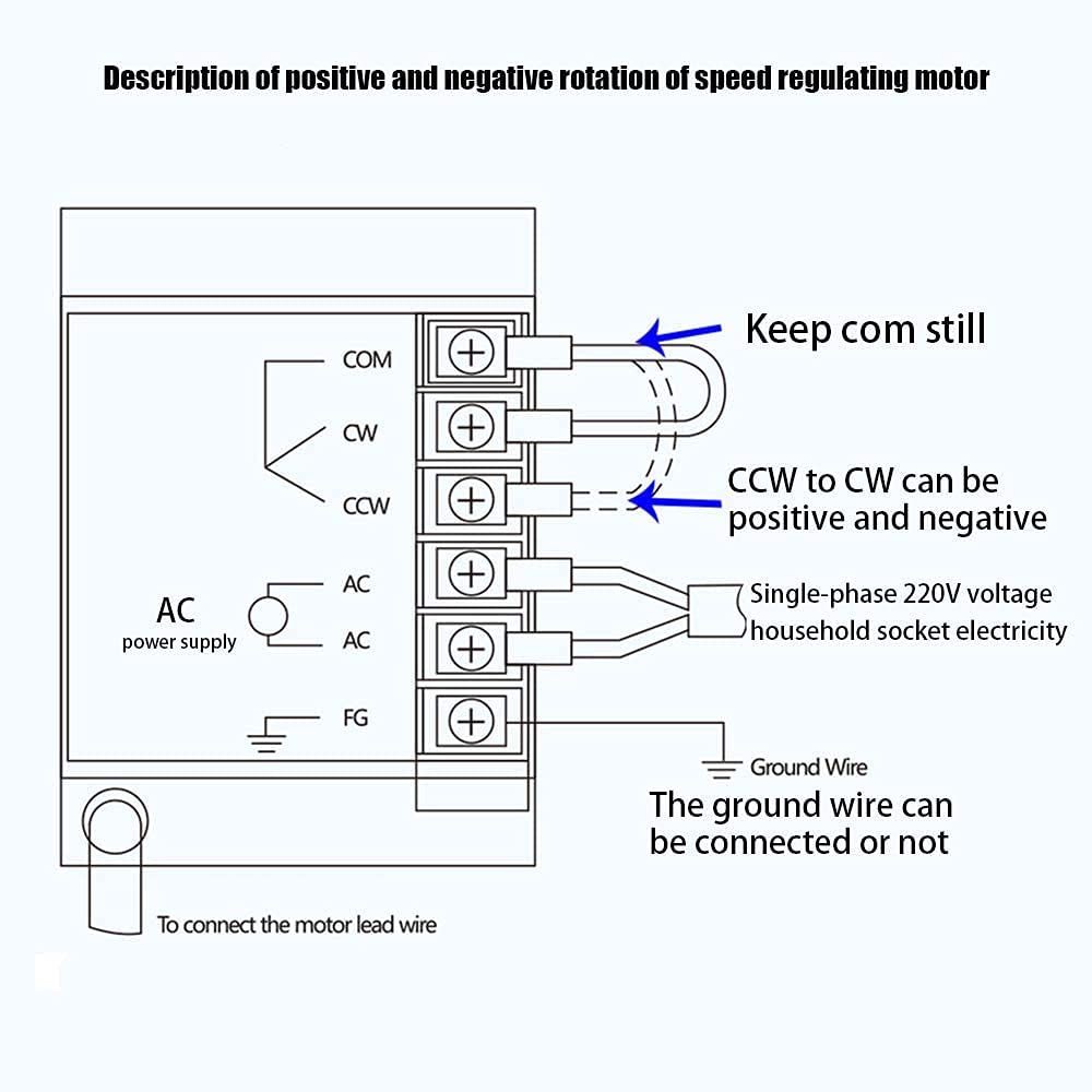 110V 250W AC Gear Motor - Single Phase Electric Motor with Variable Speed Controller (0-270 RPM) | 1:5 Reduction Ratio | Perfect for Conveyor Belts, Mixers & Industrial Machinery