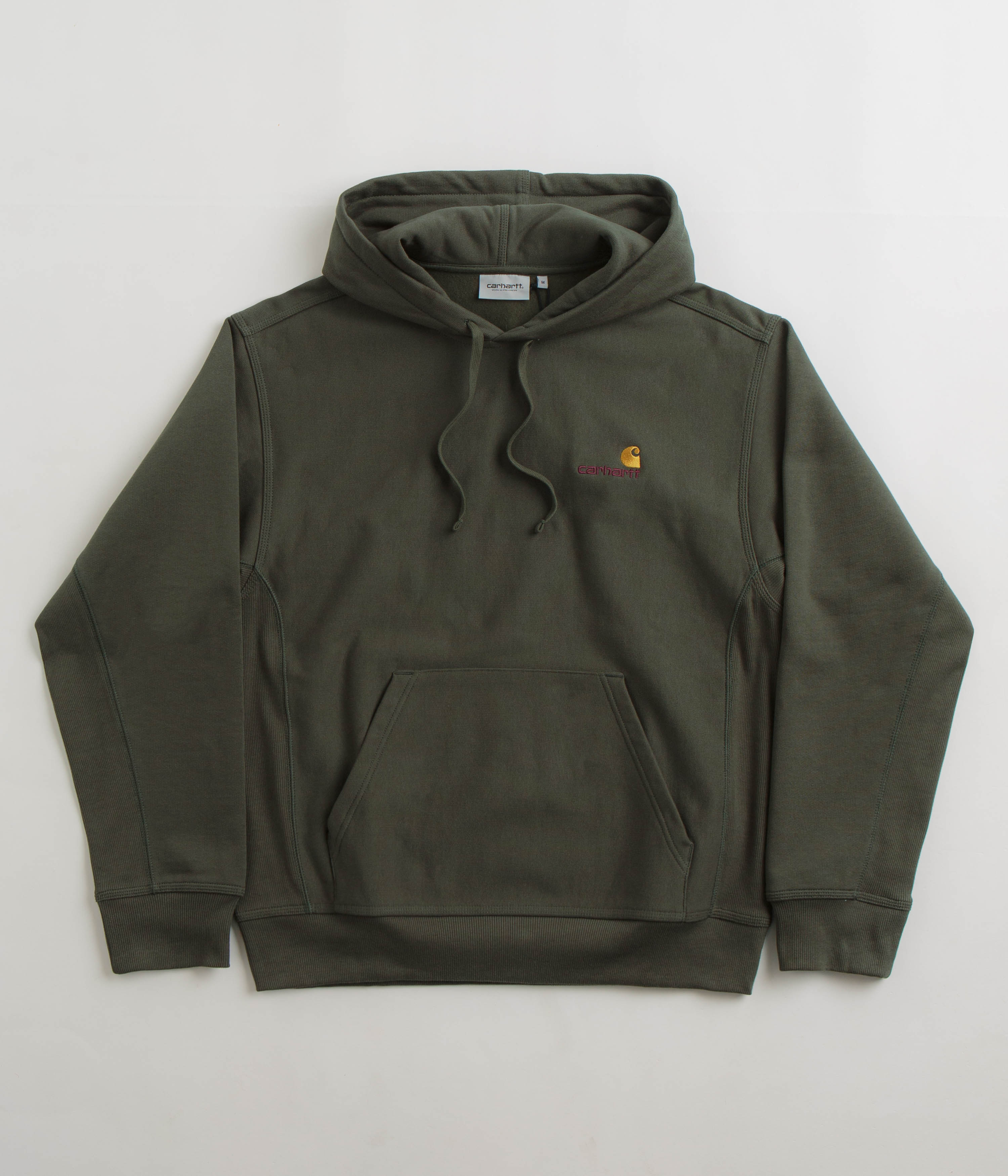 Carhartt American Script Hoodie - Men's & Women's Pullover Sweatshirt | Heavyweight Cotton Fleece | Casual & Workwear | Perfect for Outdoor Activities & Everyday Wear