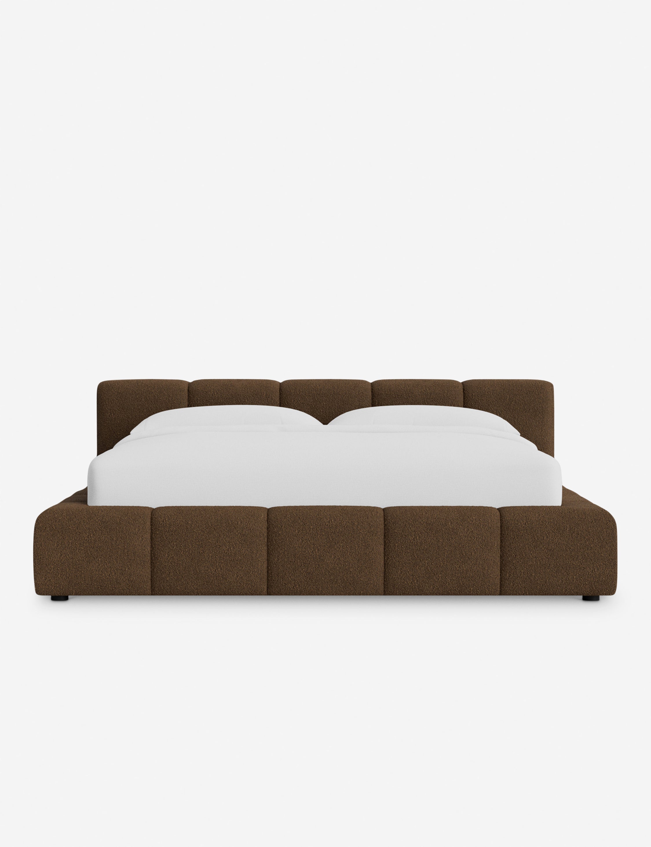 Cambry Platform Bed Frame - Modern Minimalist Wooden Bed with Headboard - Perfect for Bedroom, Guest Room & Small Spaces