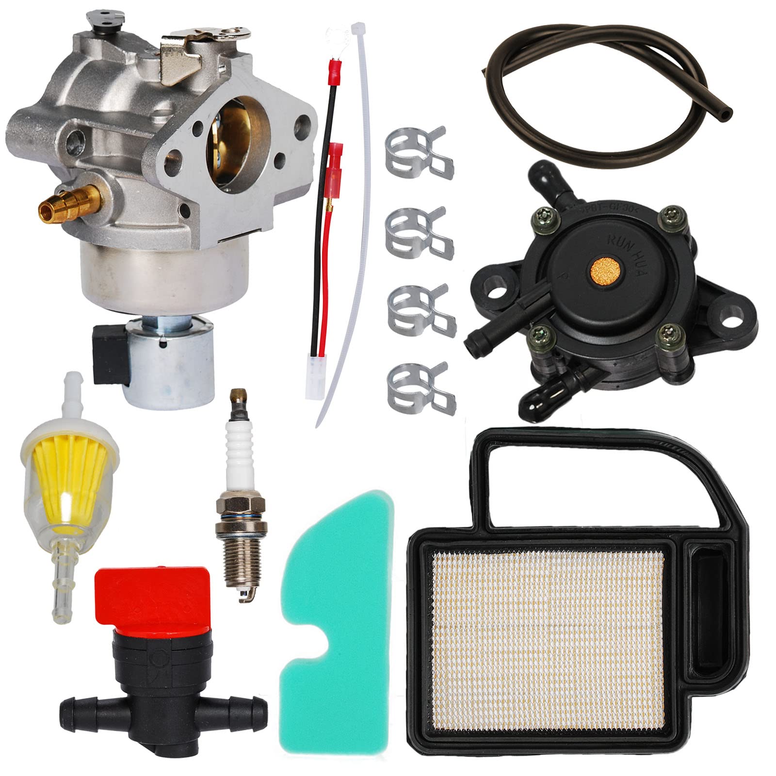 HIFROM 20-853-33-S Carburetor Kit with Air Filter & Fuel Pump - Compatible with Kohler SV470 SV530 SV540 SV590 SV600 SV610 SV620 15-21HP Engines - Perfect for Lawn Mowers, Tractors & Outdoor Power Equipment