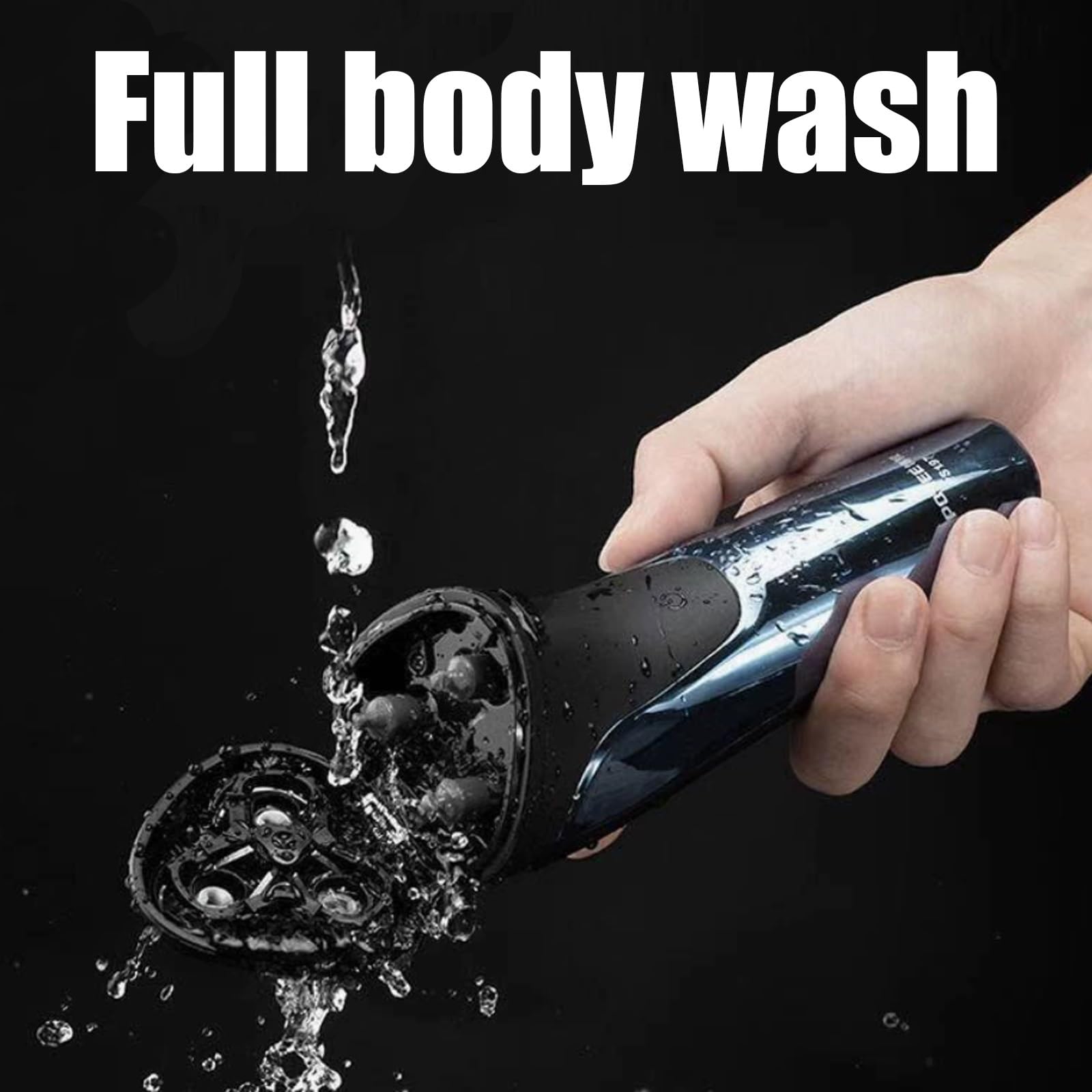 Snapbuy 4D Rotary Electric Razor for Men - IPX7 Waterproof Rechargeable Shaver with Precision Blades - Perfect for Travel, Gym & Daily Grooming