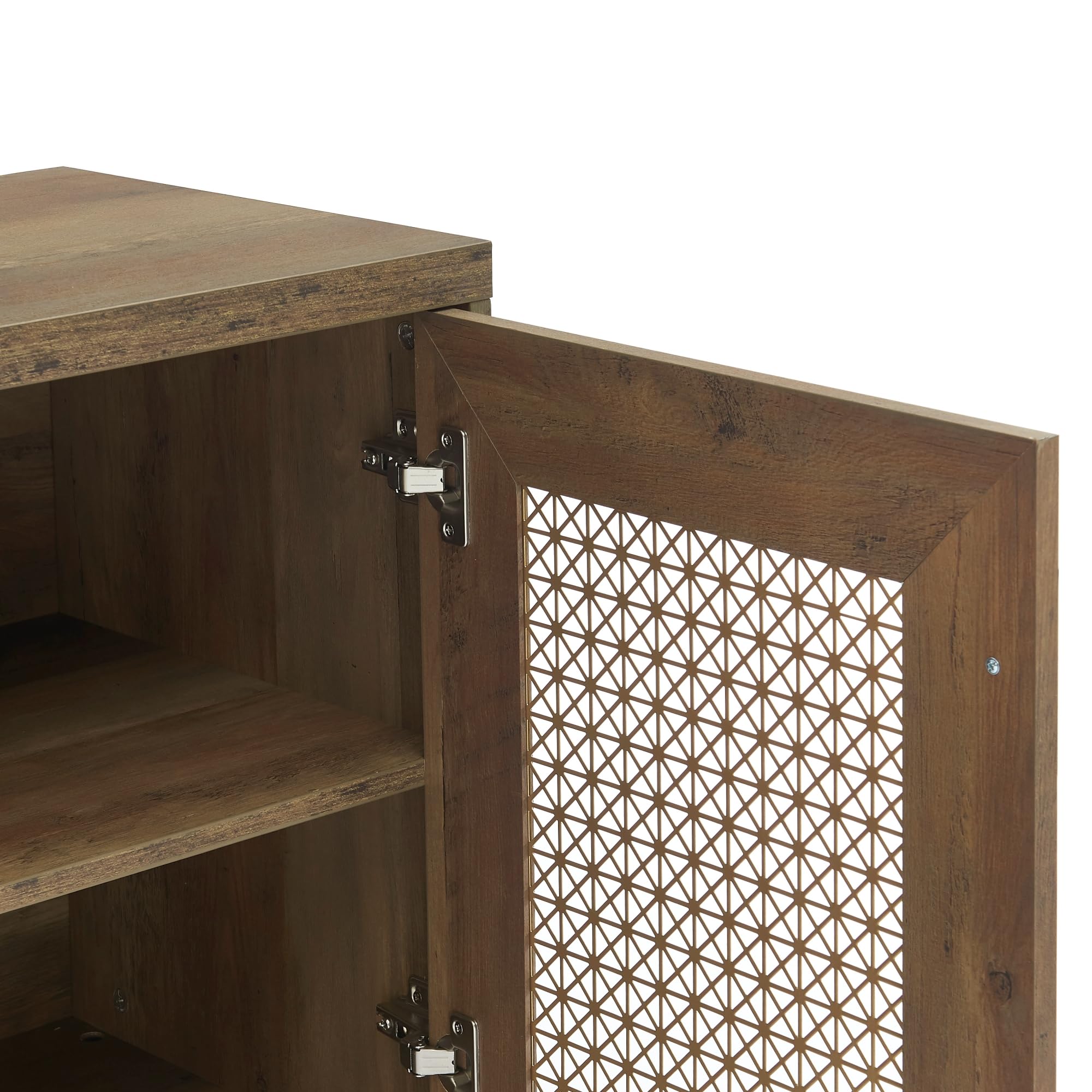 Mid Century Modern TV Stand with Storage Cabinet - 75