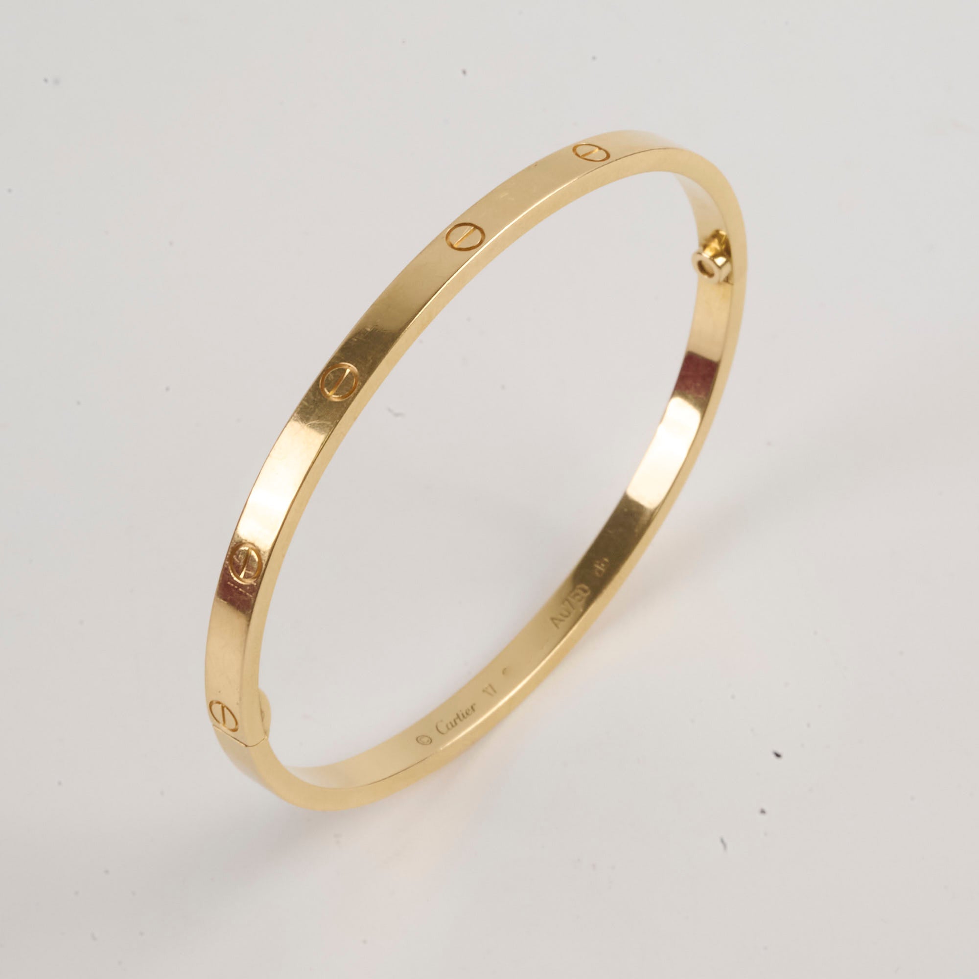 Cartier Small Love Bracelet 18K Yellow Gold Size 17 - Luxury Jewelry Gift for Women, Anniversary & Special Occasions