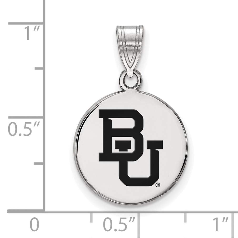 Sterling Silver Baylor U Enamel Pendant Necklace - Perfect for Gifts & Everyday Wear