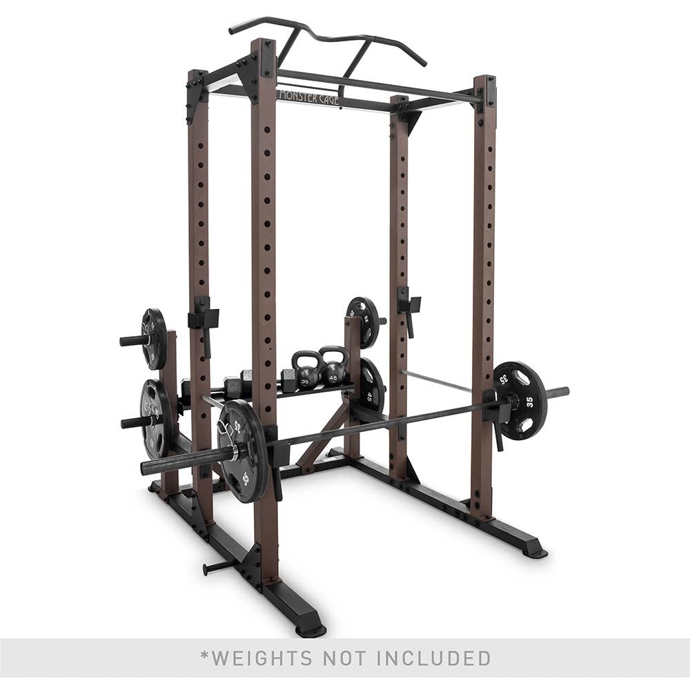 Monster Cage Power Rack STB 98005 - Heavy Duty Steel Body Home Gym Equipment for Weightlifting & Strength Training | Perfect for Garage & Home Workouts